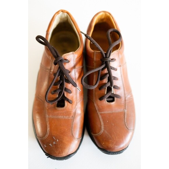 Men\'s Brown Leather Casual Lace-Up Shoes main image 6